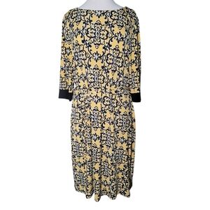 Liz Claiborne Gold and Black Dress Size XL